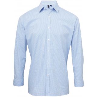 Chemise homme micro carreaux "Vichy" - Light Blue