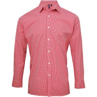 Chemise homme micro carreaux "Vichy" - Red