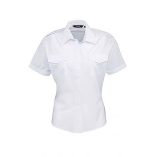 Chemise manches courtes femme Pilote PR312 - White