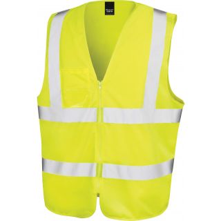 Gilet de sécurité zippé R202X - Fluorescent Yellow