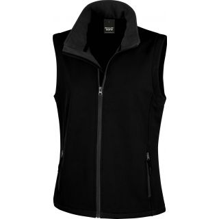 Bodywarmer Softshell Femme Printable R232F - Black / Black