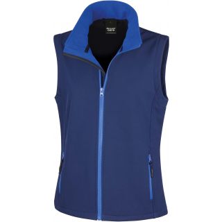 Bodywarmer Softshell Femme Printable R232F - Navy / Royal