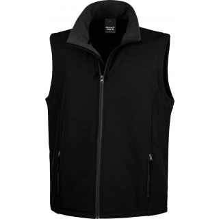 Bodywarmer Softshell Homme Printable R232M - Black / Black