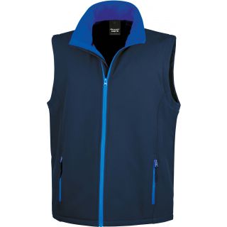 Bodywarmer Softshell Homme Printable R232M - Navy / Royal