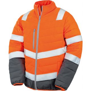 Veste de sécurité toucher doux R325M - Fluorescent Orange / Grey