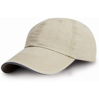 Casquette coton lavé RC054X - Putty / Navy