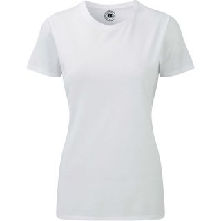T-shirt femme polycoton col rond RU165F - White