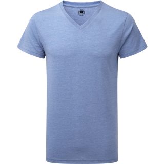 T-shirt homme col V RU166M - Blue Marl