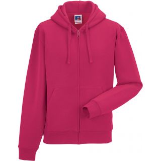 Sweat-shirt zippé capuche authentic RU266M - Fuchsia