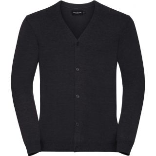 Pull homme Cardigan RU715M - Charcoal Marl