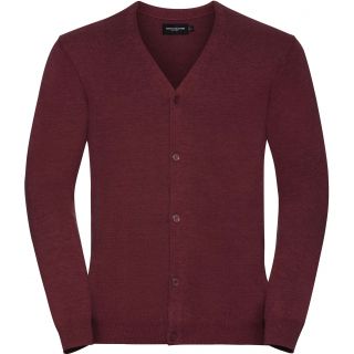 Pull homme Cardigan RU715M - Cranberry Marl