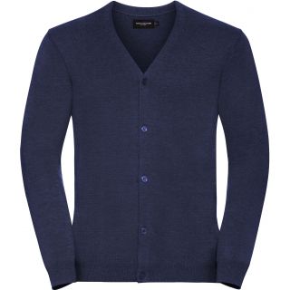 Pull homme Cardigan RU715M - Denim Marl