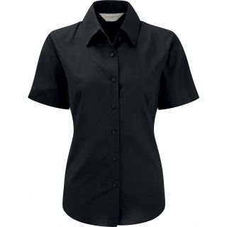 Chemise manches courtes femme Oxford RU933F - Black