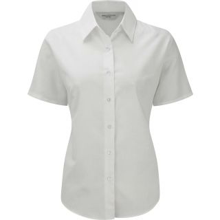 Chemise manches courtes femme Oxford RU933F - White