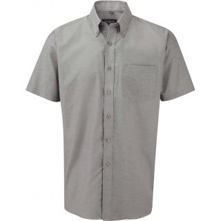 Chemise manches courtes Oxford RU933M - Silver