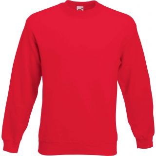 Sweat-shirt col rond manches droites SC163 - Red