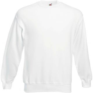 Sweat-shirt col rond manches droites SC163 - White