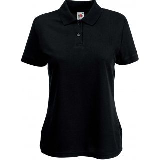 Polo femme piqué 65/35 SC63212 - Black
