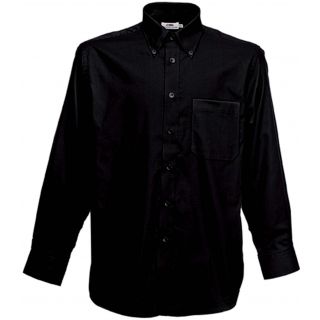 Chemise homme manches longues oxford SC65114 - Black