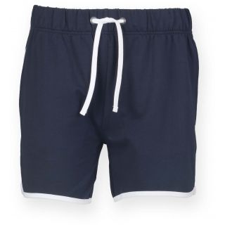 Short homme rétro SFM069 - Navy / White