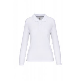 Polo manches longues femme WK277 - White