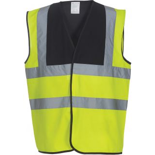 Gilet haute visibilité HVW100 - Black / Hi Vis Yellow