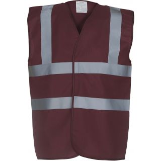 Gilet haute visibilité HVW100 - Maroon