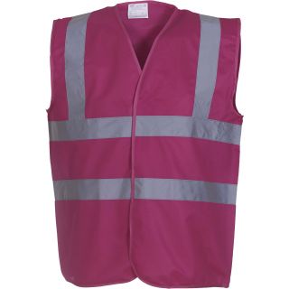 Gilet haute visibilité HVW100 - Raspberry