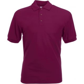 Polo homme piqué 65/35 SC63402 - Burgundy