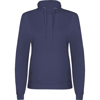 Sweat- shirt col roulé PETROS bleu denim