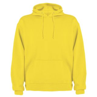 Sweat-shirt capuche avec poche kangourou CAPUCHA jaune