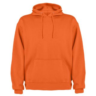 Sweat-shirt capuche avec poche kangourou CAPUCHA orange