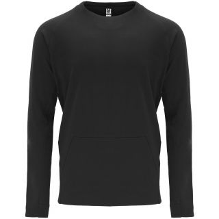 Sweat-shirt homme manches longues poche kangourou MANA noir