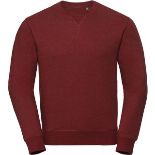 Sweat-shirt homme col rond authentic chiné RU260M - Brick Red Melange