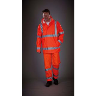 Veste de pluie respirante Hi-Vis Soft Flex YHVS450 - Hi Vis Orange
