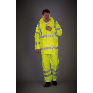 Pantalon de pluie respirant Hi-Vis Soft Flex YHVS451 - Hi Vis Yellow