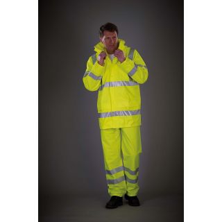 Veste de pluie respirante Hi-Vis Soft Flex YHVS450 - Hi Vis Yellow