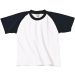 T-shirt enfant Baseball White / Navy - 3/4