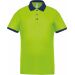 Polo piqué performance homme Lime / Sporty Navy - XS