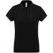 Polo piqué performance femme Black - XS