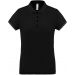 Polo piqué performance femme Black - XS