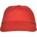 Casquette 5 panneaux BASICA rouge