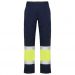 Pantalon haute visibilité multipoches d´été NAOS marine / jaune fluo