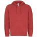 Sweat-shirt homme à capuche zippé WM647 - Red