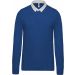 Polo rugby K213 - Light Royal Blue / White