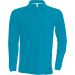 Polo homme manches longues K243 - Tropical Blue