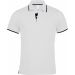 Polo manches courtes avec liserés K245 - White / Navy / White