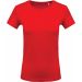 T-shirt femme col rond manches courtes K389 - Red