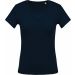 T-shirt femme col V manches courtes K390 - Navy