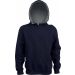 Sweat-shirt enfant à capuche contrastée K453 - Navy / Fine Grey